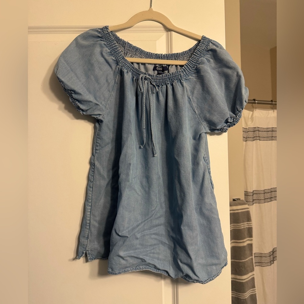 Chaps denim blouse